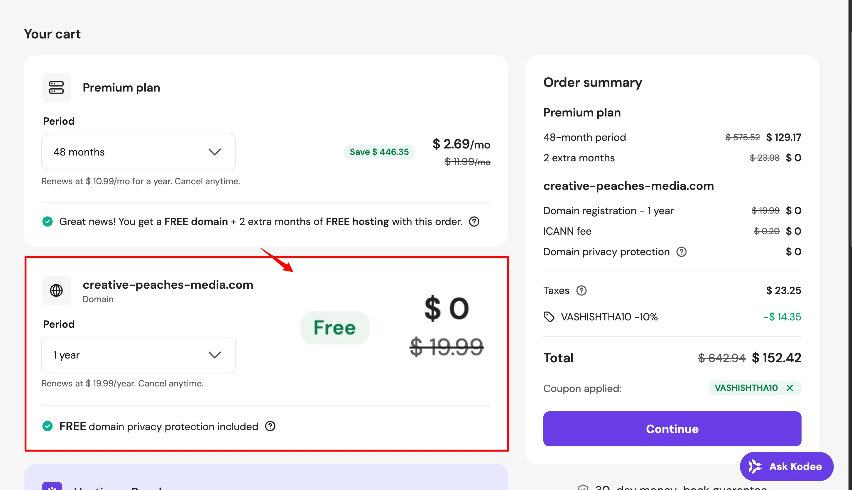 Claim Free Domain