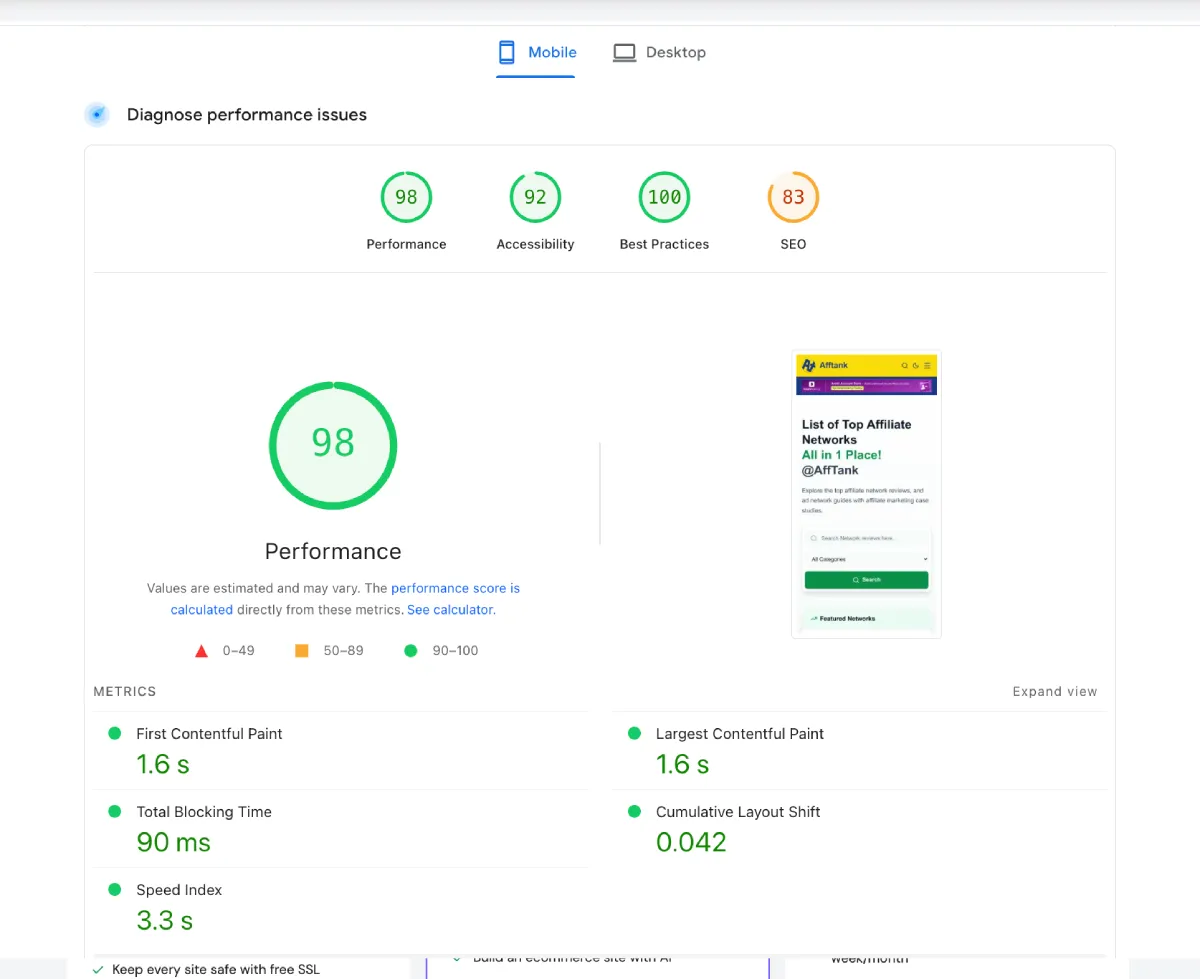Hostinger Performance Test Results