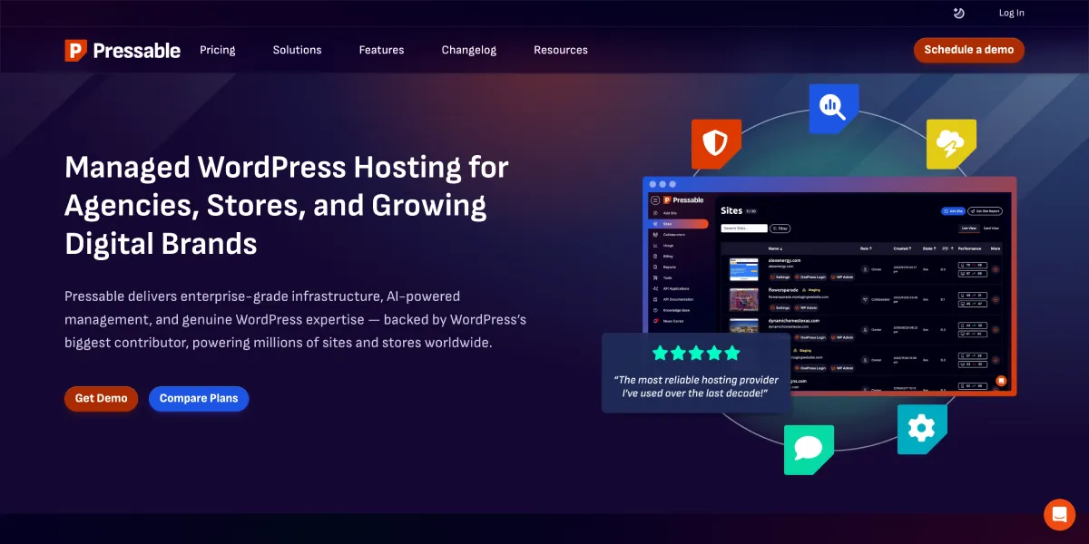 Pressable Managed WordPress Hosting
