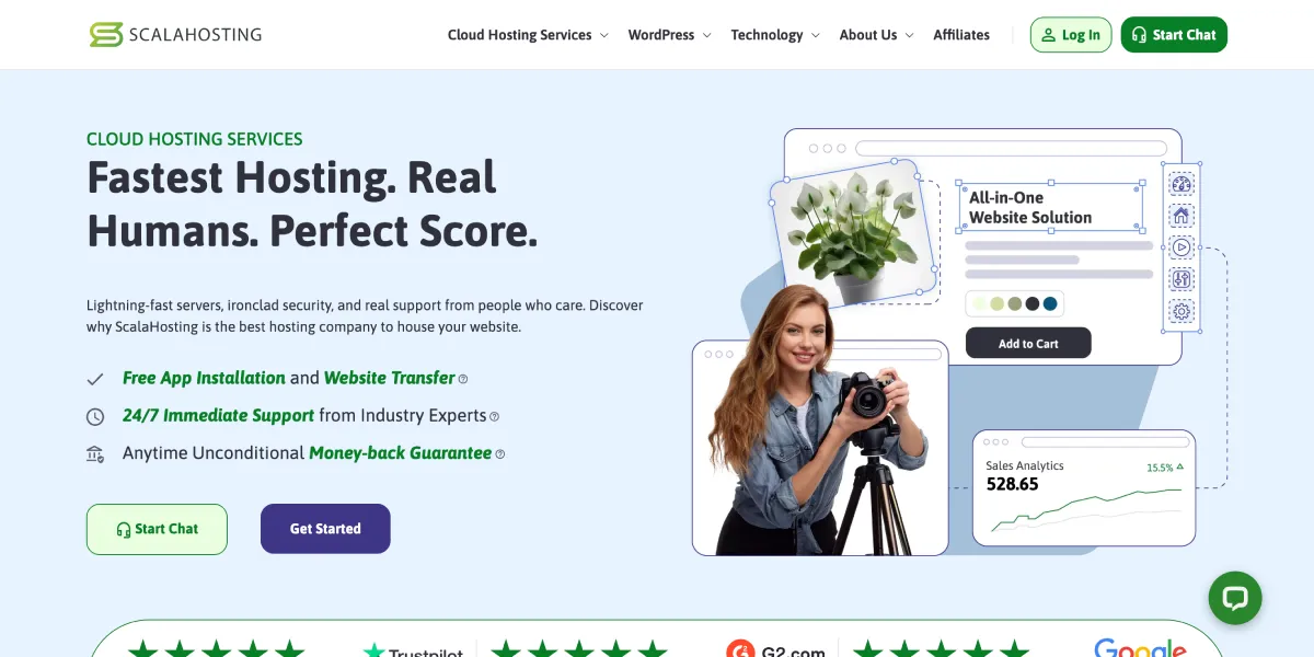 ScalaHosting WordPress Hosting