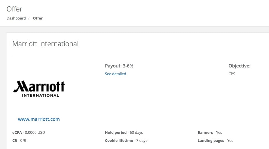 Marriott exclusive campaigns on Indoleads