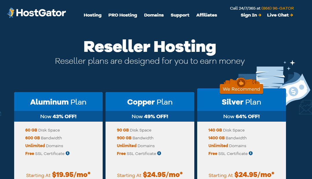hostgator resellerclub alternatives