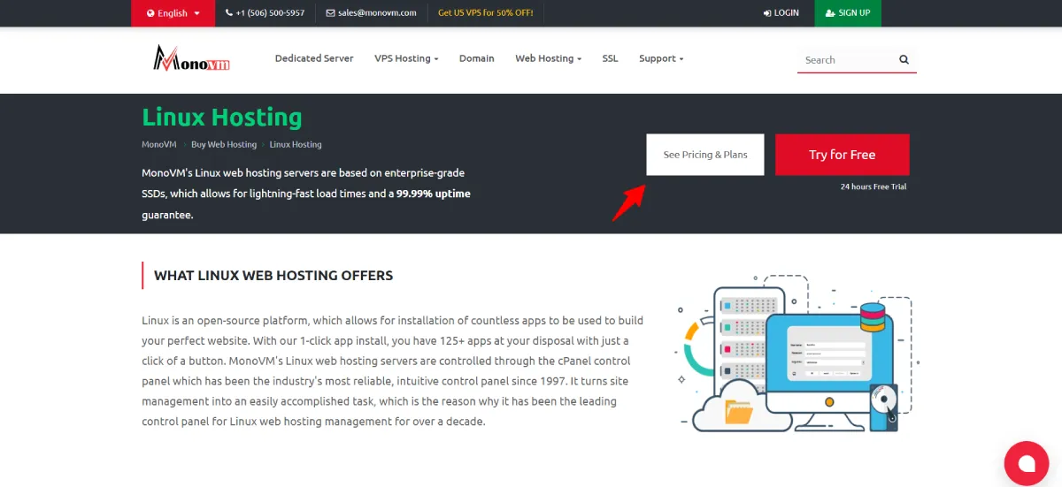 MonoVM Review: Best Features, Low-Cost Hosting at $2.09/mo