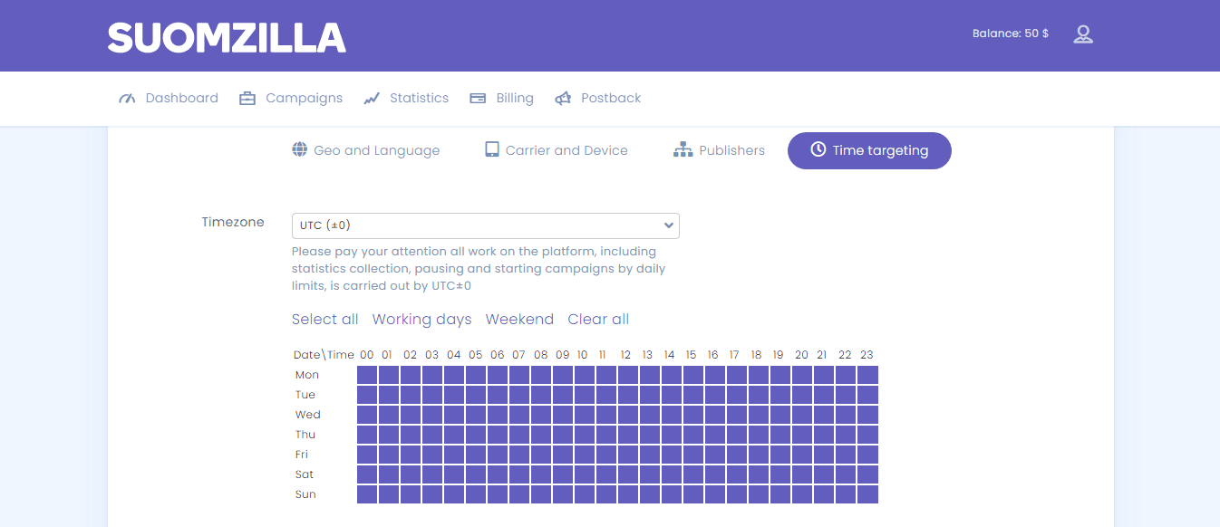suomzilla campaign schedule